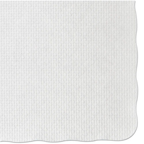 Hoffmaster® wholesale. Hoffmaster Knurl Embossed Scalloped Edge Placemats, 9.5 X 13.5, White, 1,000-carton. HSD Wholesale: Janitorial Supplies, Breakroom Supplies, Office Supplies.