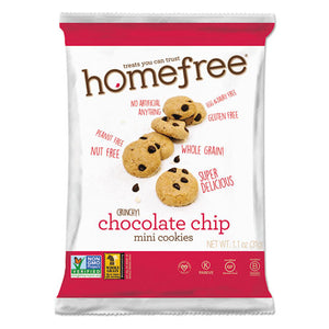 Homefree® wholesale. Gluten Free Chocolate Chip Mini Cookies, 1.1 Oz Pack, 30-carton. HSD Wholesale: Janitorial Supplies, Breakroom Supplies, Office Supplies.