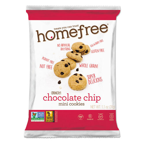 Homefree® wholesale. Gluten Free Chocolate Chip Mini Cookies, 1.1 Oz Pack, 30-carton. HSD Wholesale: Janitorial Supplies, Breakroom Supplies, Office Supplies.