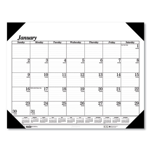 House of Doolittle™ wholesale. Recycled Workstation-size One-color Monthly Desk Pad Calendar, 18.5 X 13, 2021. HSD Wholesale: Janitorial Supplies, Breakroom Supplies, Office Supplies.