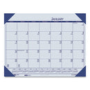 House of Doolittle™ wholesale. Recycled Ecotones Ocean Blue Monthly Desk Pad Calendar, 18.5 X 13, 2021. HSD Wholesale: Janitorial Supplies, Breakroom Supplies, Office Supplies.