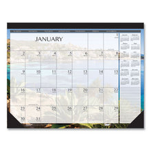 Load image into Gallery viewer, House of Doolittle™ wholesale. Earthscapes Seascapes Desk Pad Calendar, 18.5 X 13, 2021. HSD Wholesale: Janitorial Supplies, Breakroom Supplies, Office Supplies.