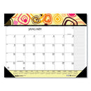House of Doolittle™ wholesale. 100% Recycled Geometric Desk Pad Calendar, 22 X 17, 2021. HSD Wholesale: Janitorial Supplies, Breakroom Supplies, Office Supplies.