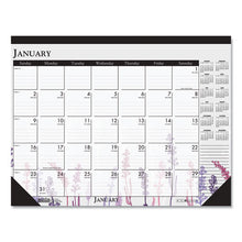 Load image into Gallery viewer, House of Doolittle™ wholesale. 100% Recycled Contempo Desk Pad Calendar, 18.5 X 13, Wild Flowers, 2021. HSD Wholesale: Janitorial Supplies, Breakroom Supplies, Office Supplies.