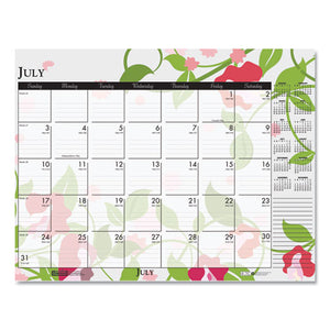 House of Doolittle™ wholesale. 100% Recycled Contempo Desk Pad Calendar, 18.5 X 13, Wild Flowers, 2021. HSD Wholesale: Janitorial Supplies, Breakroom Supplies, Office Supplies.