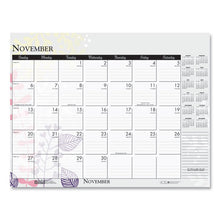 Load image into Gallery viewer, House of Doolittle™ wholesale. 100% Recycled Contempo Desk Pad Calendar, 18.5 X 13, Wild Flowers, 2021. HSD Wholesale: Janitorial Supplies, Breakroom Supplies, Office Supplies.