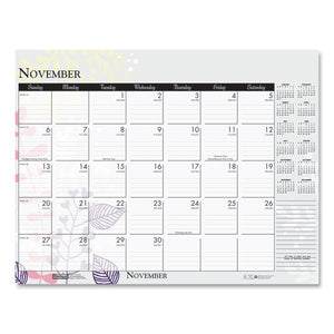 House of Doolittle™ wholesale. 100% Recycled Contempo Desk Pad Calendar, 18.5 X 13, Wild Flowers, 2021. HSD Wholesale: Janitorial Supplies, Breakroom Supplies, Office Supplies.