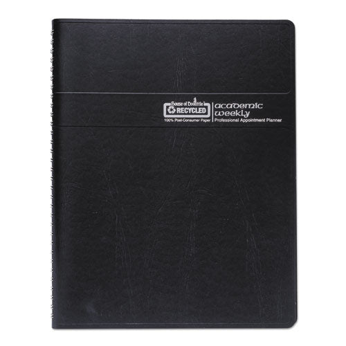 House of Doolittle™ wholesale. Recycled Professional Academic Weekly Planner, 11 X 8.5, Black, 2021-2022. HSD Wholesale: Janitorial Supplies, Breakroom Supplies, Office Supplies.