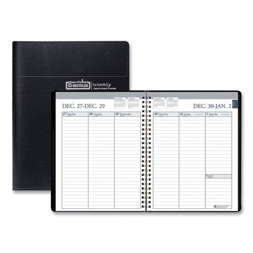 House of Doolittle™ wholesale. Recycled Weekly Appointment Book, Ruled Without Times, 8.75 X 6.88, Black, 2021. HSD Wholesale: Janitorial Supplies, Breakroom Supplies, Office Supplies.