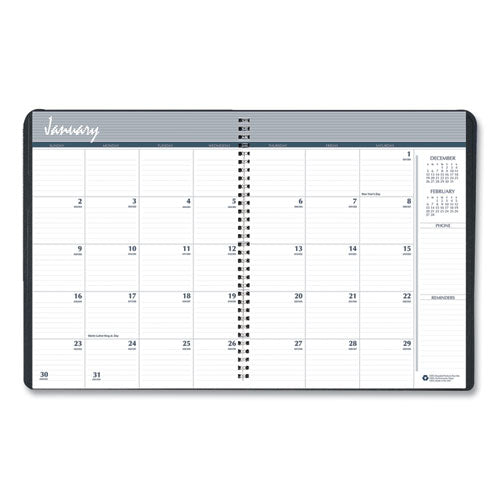 House of Doolittle™ wholesale. 100% Recycled Monthly 5-year-62 Months Planner, 11 X 8.5, Black, 2021-2025. HSD Wholesale: Janitorial Supplies, Breakroom Supplies, Office Supplies.