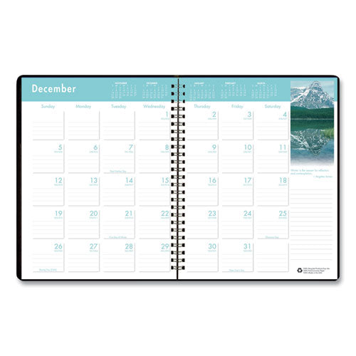 House of Doolittle™ wholesale. Recycled Earthscapes Full-color Monthly Planner, 11 X 8.5, Black, 2020-2022. HSD Wholesale: Janitorial Supplies, Breakroom Supplies, Office Supplies.