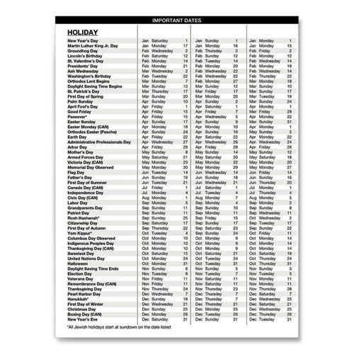 House of Doolittle™ wholesale. Recycled Two-year Professional Weekly Planner, 11 X 8.5, Black, 2021-2022. HSD Wholesale: Janitorial Supplies, Breakroom Supplies, Office Supplies.