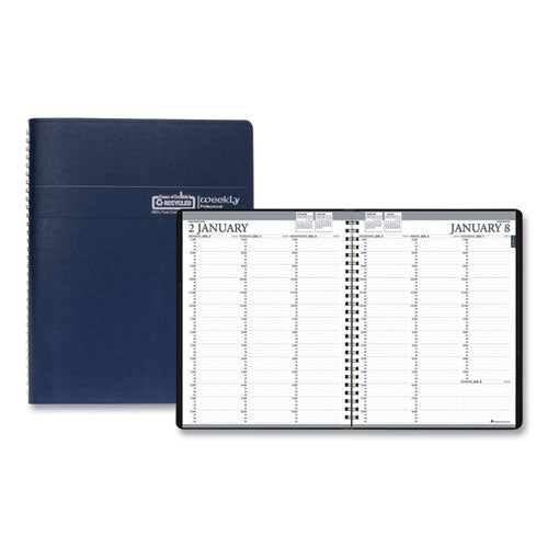 House of Doolittle™ wholesale. Recycled Professional Weekly Planner, 15-min Appointments, 11 X 8.5, Blue, 2021. HSD Wholesale: Janitorial Supplies, Breakroom Supplies, Office Supplies.