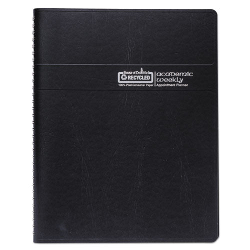 House of Doolittle™ wholesale. Recycled Academic Weekly-monthly Appointment Book-planner, 8 X 5, Black, 2021-2022. HSD Wholesale: Janitorial Supplies, Breakroom Supplies, Office Supplies.