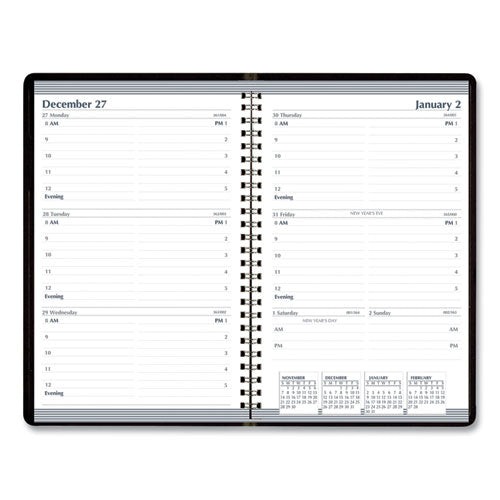 House of Doolittle™ wholesale. Recycled Weekly Appointment Book, 30-minute Appointments, 8 X 5, Black, 2021. HSD Wholesale: Janitorial Supplies, Breakroom Supplies, Office Supplies.