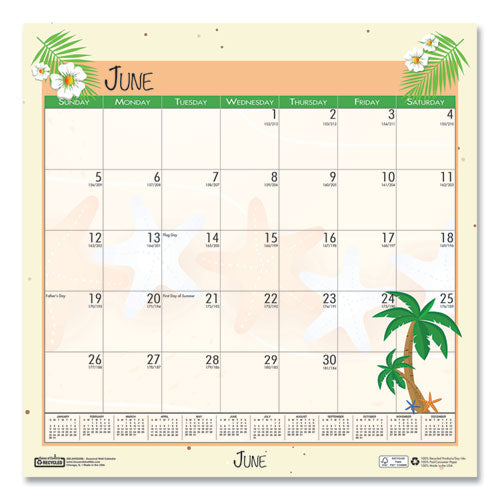 House of Doolittle™ wholesale. 100% Recycled Seasonal Wall Calendar, 12 X 12, 2021. HSD Wholesale: Janitorial Supplies, Breakroom Supplies, Office Supplies.