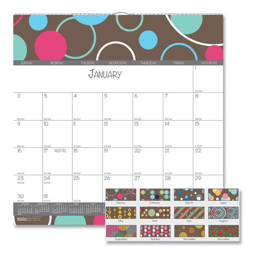 House of Doolittle™ wholesale. 100% Recycled Bubbleluxe Wall Calendar, 12 X 12, 2021. HSD Wholesale: Janitorial Supplies, Breakroom Supplies, Office Supplies.
