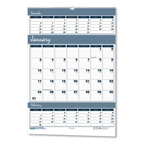 House of Doolittle™ wholesale. Recycled Bar Harbor Three-months-per-page Wall Calendar, 15.5 X 22, 2020-2022. HSD Wholesale: Janitorial Supplies, Breakroom Supplies, Office Supplies.
