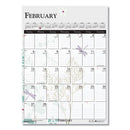 House of Doolittle™ wholesale. 100% Recycled Wild Flower Wall Calendar, 12 X 16.5, Wild Flowers, 2021. HSD Wholesale: Janitorial Supplies, Breakroom Supplies, Office Supplies.