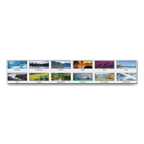 House of Doolittle™ wholesale. Recycled Scenic Compact Three-month Wall Calendar, 8 X 17, 2020-2022. HSD Wholesale: Janitorial Supplies, Breakroom Supplies, Office Supplies.