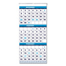 House of Doolittle™ wholesale. Recycled Three-month Format Wall Calendar, 12.25 X 26, 14-month, 2020-2022. HSD Wholesale: Janitorial Supplies, Breakroom Supplies, Office Supplies.