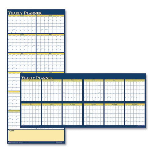 House of Doolittle™ wholesale. Recycled Reversible Yearly Wall Planner, 60 X 26, 2021. HSD Wholesale: Janitorial Supplies, Breakroom Supplies, Office Supplies.