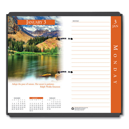 House of Doolittle™ wholesale. Earthscapes Desk Calendar Refill, 3.5 X 6, 2021. HSD Wholesale: Janitorial Supplies, Breakroom Supplies, Office Supplies.