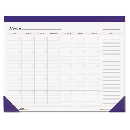 House of Doolittle™ wholesale. Nondated Desk Pad Calendar, 22 X 17, Blue. HSD Wholesale: Janitorial Supplies, Breakroom Supplies, Office Supplies.