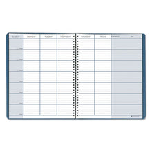 Load image into Gallery viewer, House of Doolittle™ wholesale. Teacher&#39;s Planner, Embossed Simulated Leather Cover, 11 X 8-1-2, Blue. HSD Wholesale: Janitorial Supplies, Breakroom Supplies, Office Supplies.