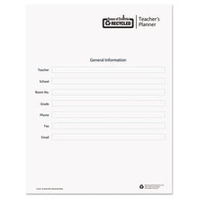 Load image into Gallery viewer, House of Doolittle™ wholesale. Teacher&#39;s Planner, Embossed Simulated Leather Cover, 11 X 8-1-2, Blue. HSD Wholesale: Janitorial Supplies, Breakroom Supplies, Office Supplies.