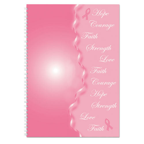 House of Doolittle™ wholesale. Recycled Breast Cancer Awareness Monthly Planner-journal, 10 X 7, Pink, 2021. HSD Wholesale: Janitorial Supplies, Breakroom Supplies, Office Supplies.