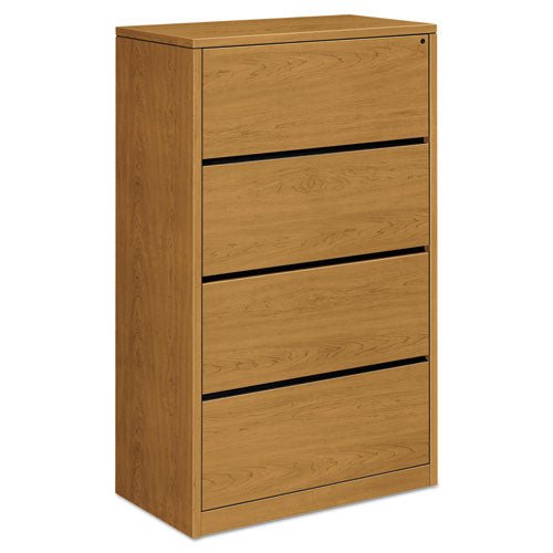 HON® wholesale. HON® 10500 Series Four-drawer Lateral File, 36w X 20d X 59.13h, Harvest. HSD Wholesale: Janitorial Supplies, Breakroom Supplies, Office Supplies.