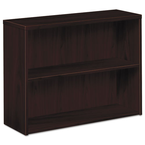 HON® wholesale. HON® 10500 Series Laminate Bookcase, Two-shelf, 36w X 13-1-8d X 29-5-8h, Mahogany. HSD Wholesale: Janitorial Supplies, Breakroom Supplies, Office Supplies.