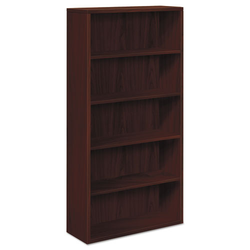 HON® wholesale. HON® 10500 Series Laminate Bookcase, Five-shelf, 36w X 13-1-8d X 71h, Mahogany. HSD Wholesale: Janitorial Supplies, Breakroom Supplies, Office Supplies.
