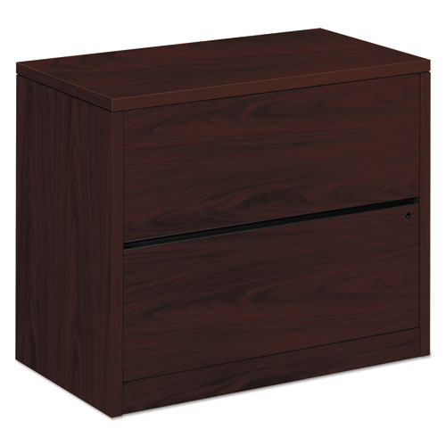 HON® wholesale. HON® 10500 Series Two-drawer Lateral File, 36w X 20d X 29.5h, Mahogany. HSD Wholesale: Janitorial Supplies, Breakroom Supplies, Office Supplies.