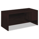 HON® wholesale. HON® 10500 Series "l" Workstation Right Pedestal Desk, 66" X 30" X 29.5", Mahogany. HSD Wholesale: Janitorial Supplies, Breakroom Supplies, Office Supplies.