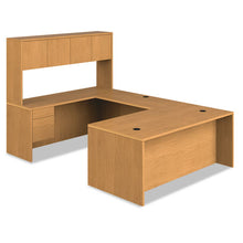 Load image into Gallery viewer, HON® wholesale. HON® 10500 Series &quot;l&quot; Workstation Right Pedestal Desk With 3-4 Height Pedestal, 72&quot; X 36&quot; X 29.5&quot;, Harvest. HSD Wholesale: Janitorial Supplies, Breakroom Supplies, Office Supplies.