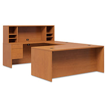Load image into Gallery viewer, HON® wholesale. HON® 10500 Series &quot;l&quot; Workstation Right Pedestal Desk With 3-4 Height Pedestal, 72&quot; X 36&quot; X 29.5&quot;, Harvest. HSD Wholesale: Janitorial Supplies, Breakroom Supplies, Office Supplies.