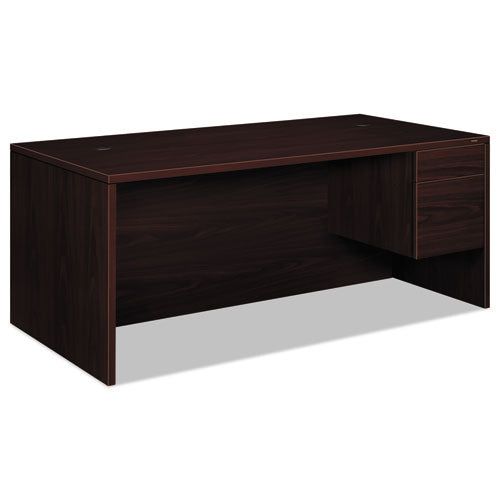 HON® wholesale. HON® 10500 Series "l" Workstation Right Pedestal Desk With 3-4 Height Pedestal, 72" X 36" X 29.5", Mahogany. HSD Wholesale: Janitorial Supplies, Breakroom Supplies, Office Supplies.