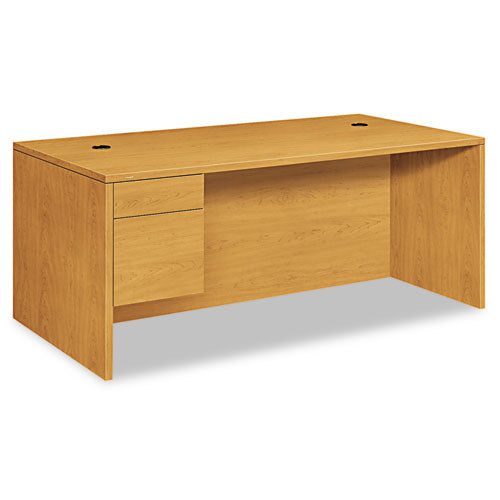 HON® wholesale. HON® 10500 Series "l" Workstation Single Pedestal Desk With 3-4 Height Pedestal, 72" X 36" X 29.5", Harvest. HSD Wholesale: Janitorial Supplies, Breakroom Supplies, Office Supplies.