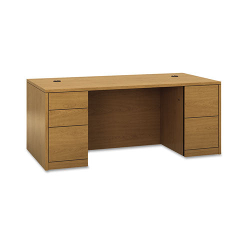 HON® wholesale. HON® 10500 Series Double Pedestal Desk With Full Pedestals, 72" X 36" X 29.5", Harvest. HSD Wholesale: Janitorial Supplies, Breakroom Supplies, Office Supplies.