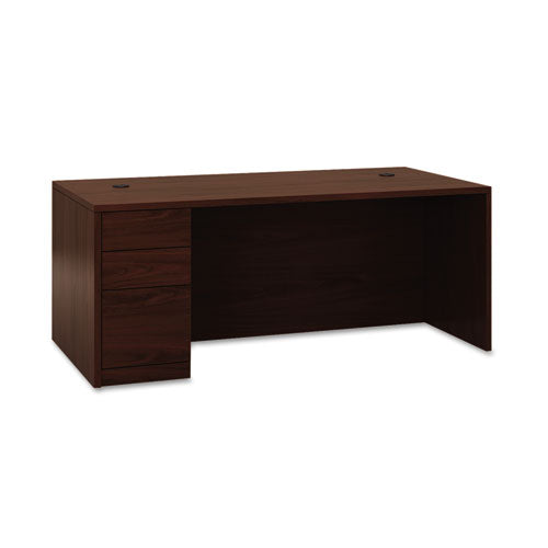 HON® wholesale. HON® 10500 Series "l" Workstation Left Pedestal Desk With Full-height Pedestal, 72" X 36" X 29.5", Mahogany. HSD Wholesale: Janitorial Supplies, Breakroom Supplies, Office Supplies.