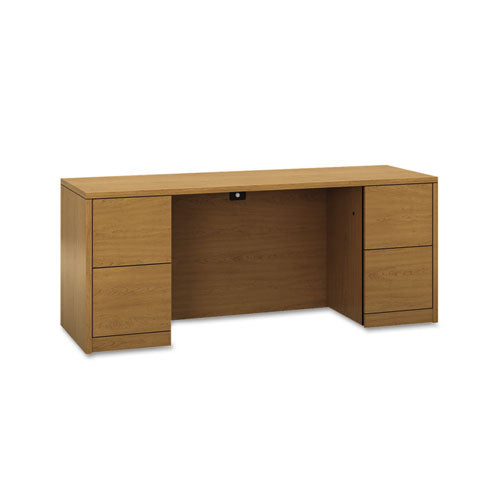 HON® wholesale. HON® 10500 Series Kneespace Credenza With Full-height Pedestals, 72w X 24d, Harvest. HSD Wholesale: Janitorial Supplies, Breakroom Supplies, Office Supplies.