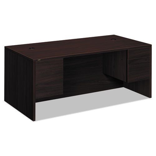 HON® wholesale. HON® 10500 Series Double Pedestal Desk, 72" X 36" X 29.5", Mahogany. HSD Wholesale: Janitorial Supplies, Breakroom Supplies, Office Supplies.