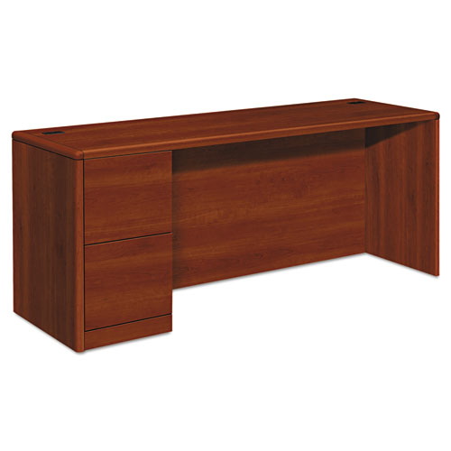 HON® wholesale. HON® 10700 Series Left Pedestal Credenza, 72w X 24d X 29.5h, Cognac. HSD Wholesale: Janitorial Supplies, Breakroom Supplies, Office Supplies.