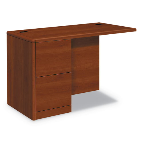 HON® wholesale. HON® 10700 Series Full Left Pedestal Return, 48w X 24d X 29 1-2h, Cognac. HSD Wholesale: Janitorial Supplies, Breakroom Supplies, Office Supplies.