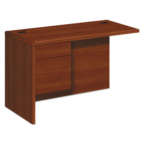 HON® wholesale. HON® 10700 "l" Workstation Return, Left 3-4 Pedestal, 48w X 24d X 29 1-2h, Cognac. HSD Wholesale: Janitorial Supplies, Breakroom Supplies, Office Supplies.