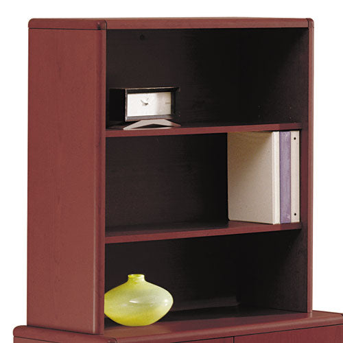 HON® wholesale. HON®  Series Bookcase Hutch, 32.63w X 14.63d X 37.13h, Mahogany. HSD Wholesale: Janitorial Supplies, Breakroom Supplies, Office Supplies.