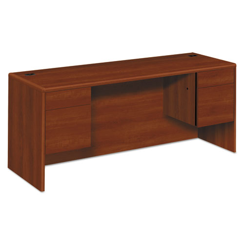 HON® wholesale. HON® 10700 Kneespace Credenza, 3-4 Height Pedestals, 72w X 24d X 29.5h, Cognac. HSD Wholesale: Janitorial Supplies, Breakroom Supplies, Office Supplies.