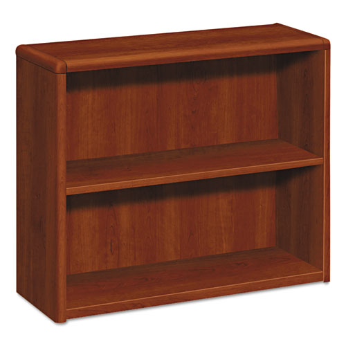 HON® wholesale. HON® 10700 Series Wood Bookcase, Two Shelf, 36w X 13 1-8d X 29 5-8h, Cognac. HSD Wholesale: Janitorial Supplies, Breakroom Supplies, Office Supplies.